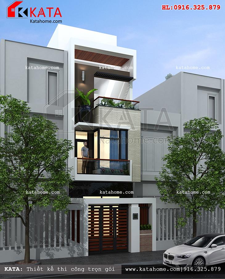 Thiết kế nhà phố 3 tầng hiện đại tại Nha Trang - Mã số: NP 47052 (3)