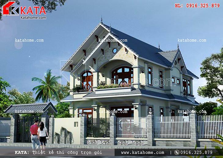 Thiết kế biệt thự 2 tầng đẹp tại Quảng Ninh - Mã số: BT 37057 (2)