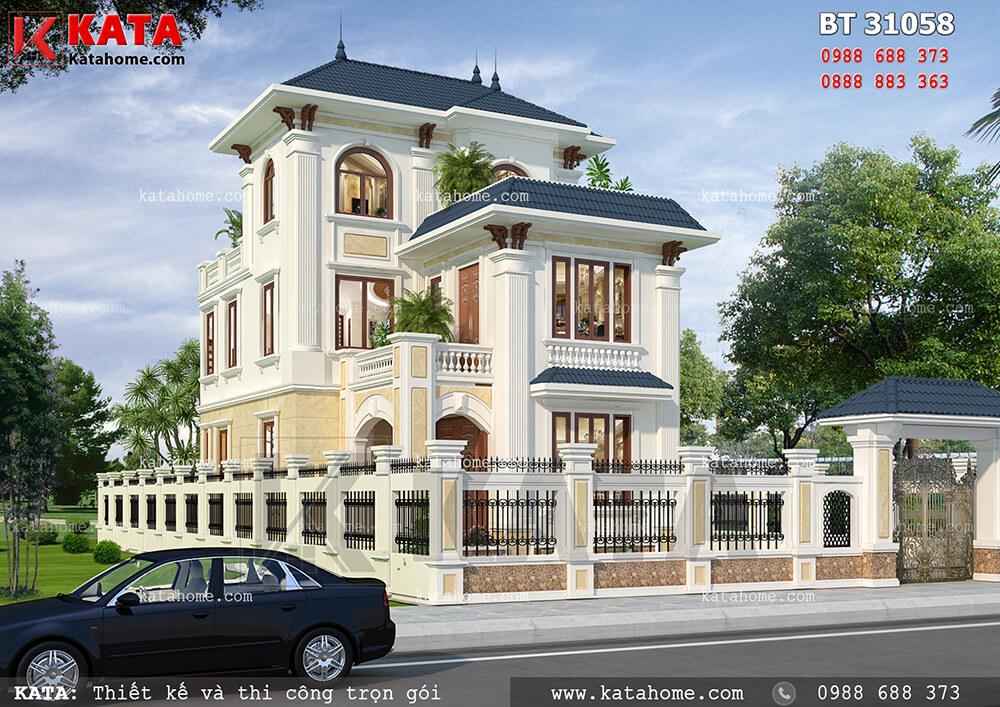 Mẫu thiết kế biệt thự kiến trúc Pháp đẹp mắt tại Đà Nẵng
