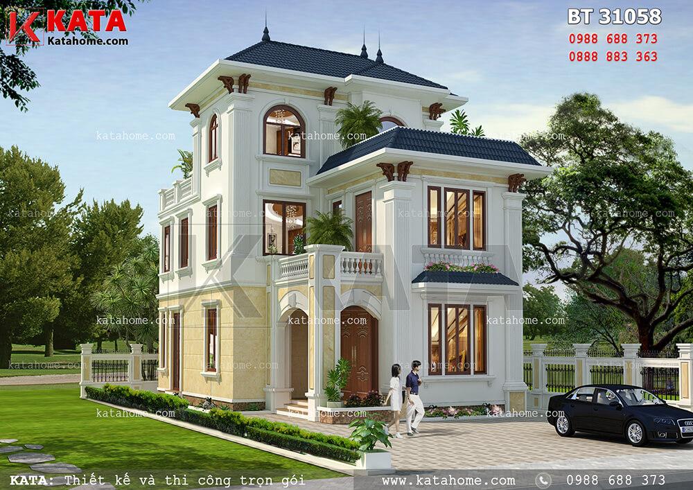Biệt thự 3 tầng kiểu Pháp đẹp tại Đà Nẵng – Mã số: BT 31058