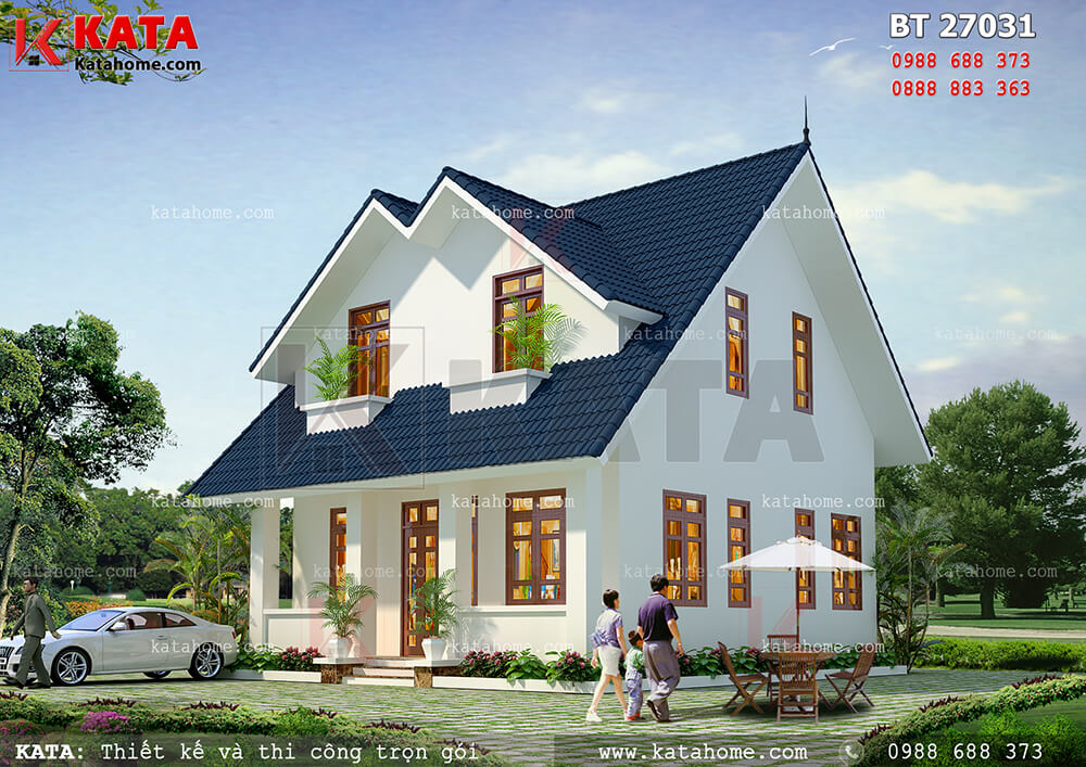 Bản thiết kế nhà biệt thự 2 tầng tại Quảng Ninh – Mã số: BT 27031