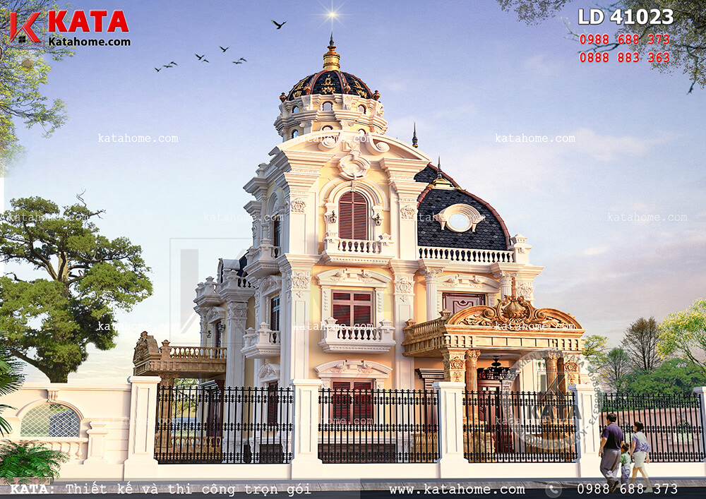 Biệt thự lâu đài đẹp 3 tầng cổ điển tại Nam Định – Mã số: LD 41023