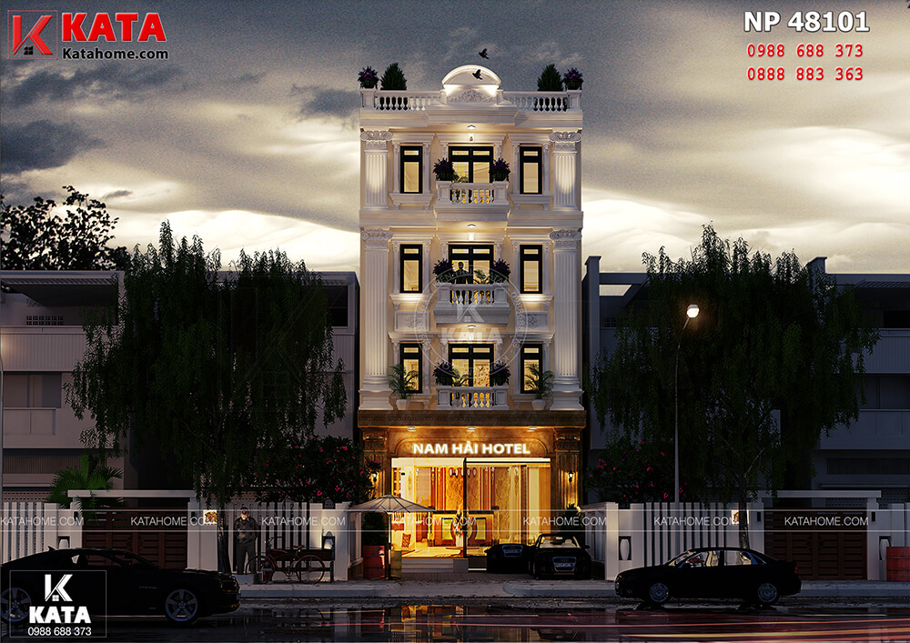 Thiết kế nhà ở và kinh doanh nhà nghỉ - khách sạn 4 tầng tại Vĩnh Phúc – Mã số: NP 48101