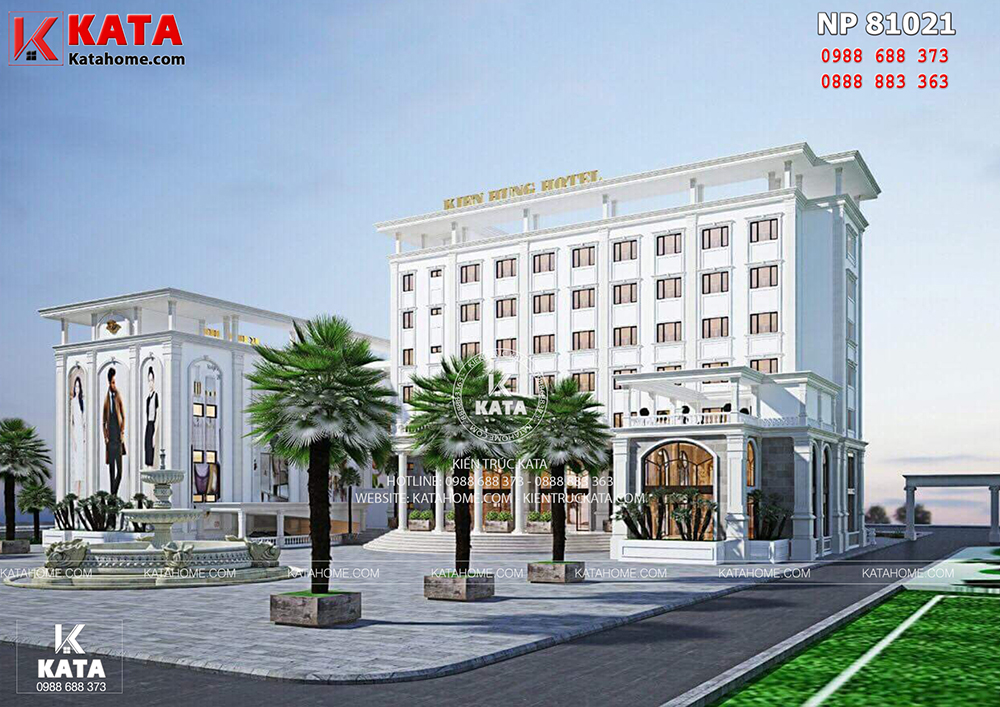 Vẻ đẹp sang trọng của mẫu thiết kế khách sạn hiện đại 5 sao tại Thái Bình