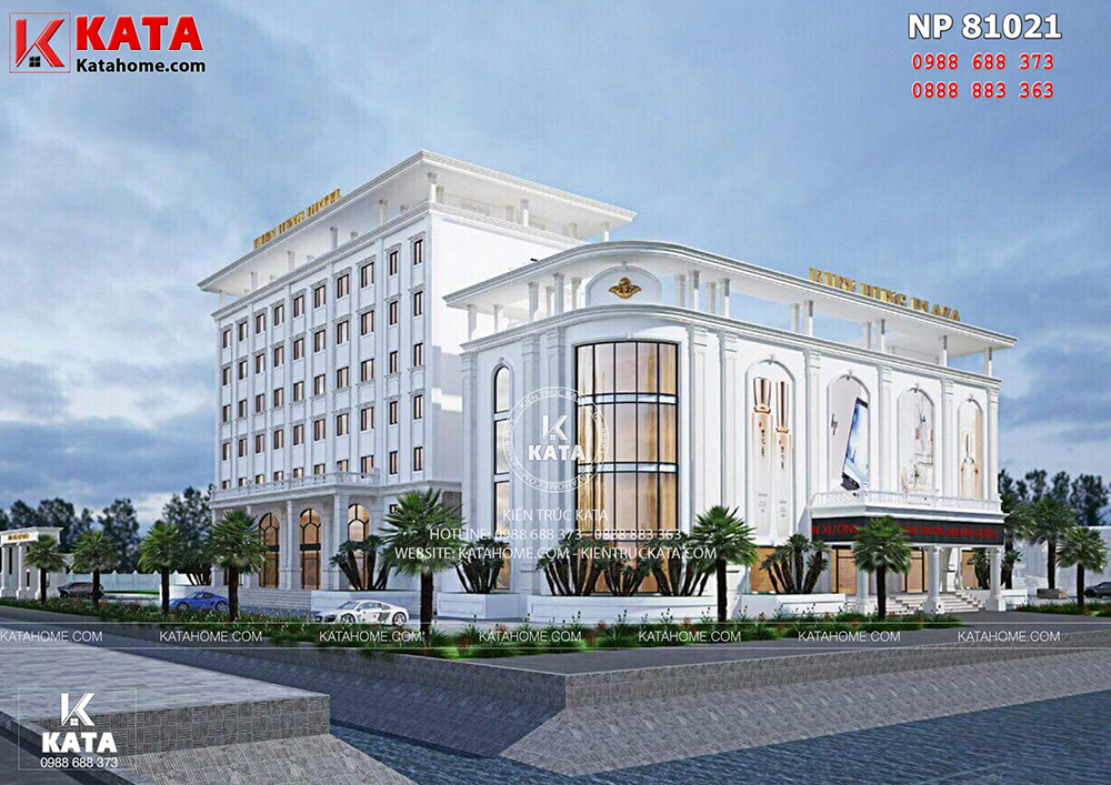 Mẫu thiết kế khách sạn hiện đại 5 sao tại Thái Bình
