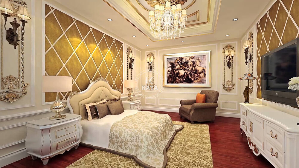 Không gian nội thất bên trong của mẫu thiết kế khách sạn tân cổ điển 5sao đẹp tại Hà Nội - Mã số: KS 81022
