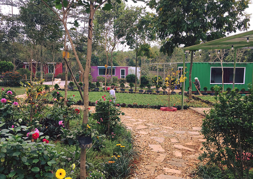 Homestay Container Mely Farm - Nhà Container đẹp ở Việt Nam