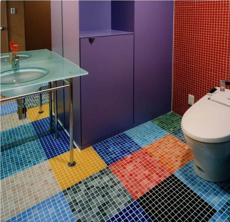 Ấn tượng với cách sử dụng gạch Mosaic - Thiết kế phòng tắm