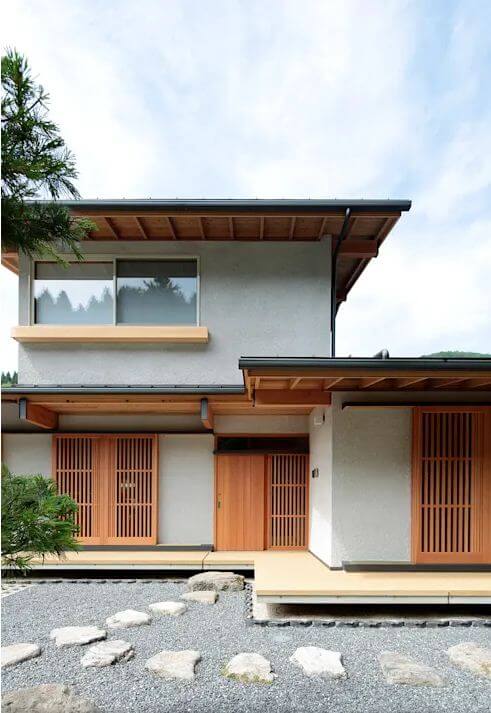 Không gian nhà đẹp, yên bình của mẫu nhà 2 tầng Nhật Bản
