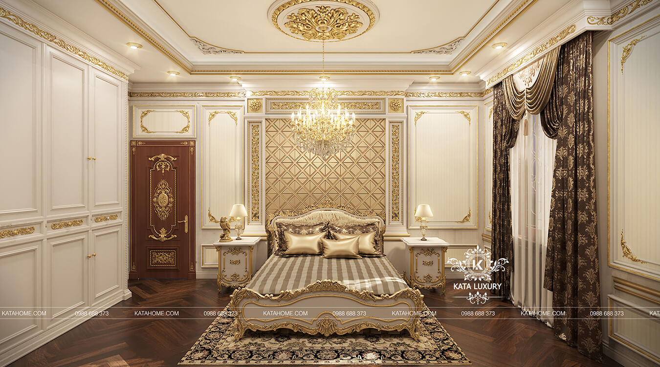 Mỗi phòng ngủ của ngôi biệt thự đều được thiết kế nội thất sang trọng, tiện nghi
