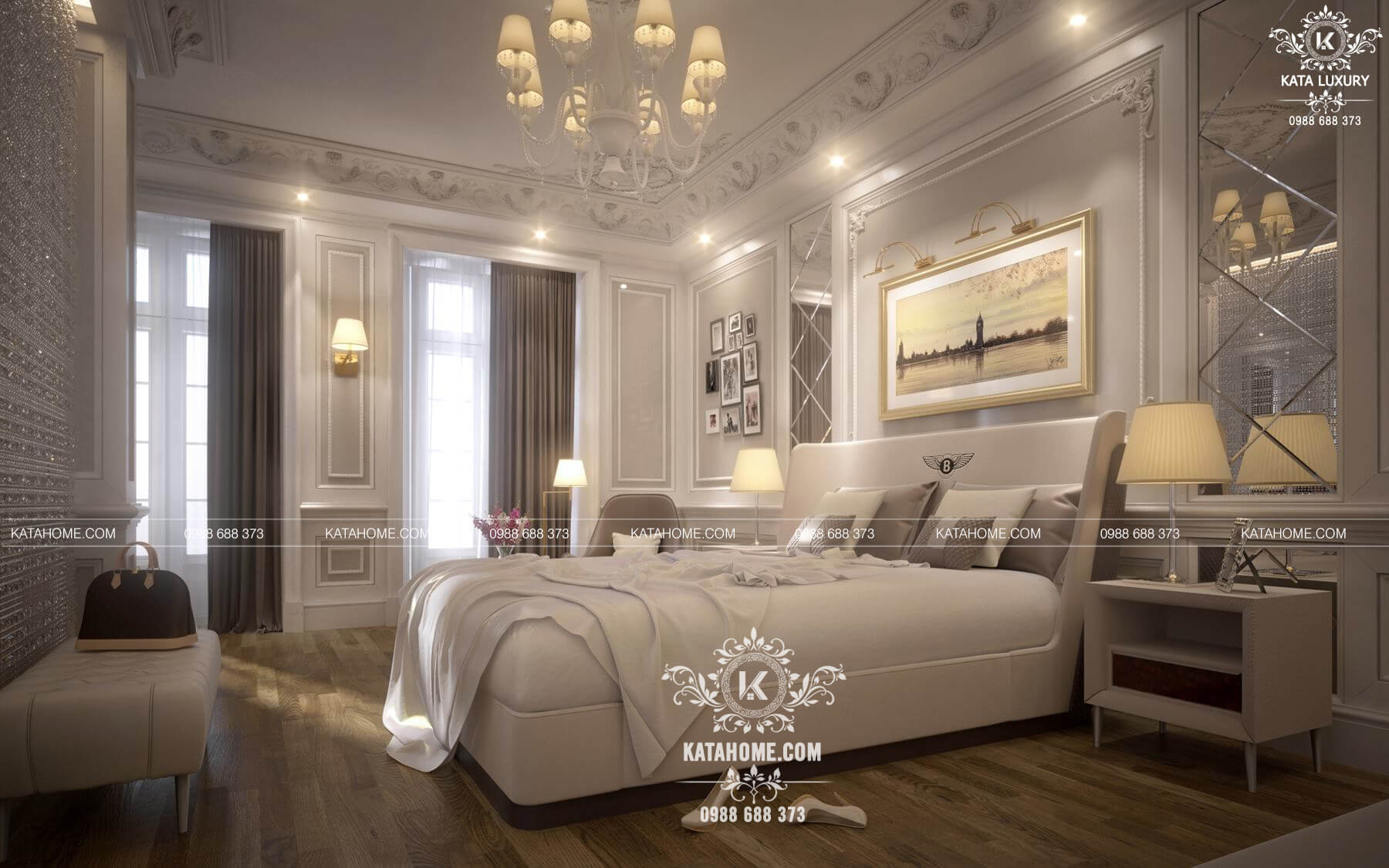 Thiết kế phòng ngủ master với những mẫu nội thất hiện đại