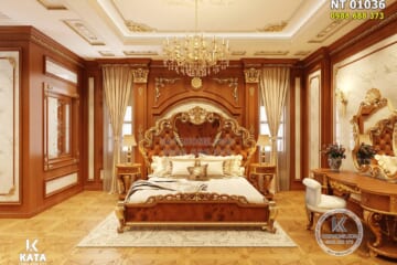 Hình ảnh: Nội thất phòng ngủ Master tân cổ điển