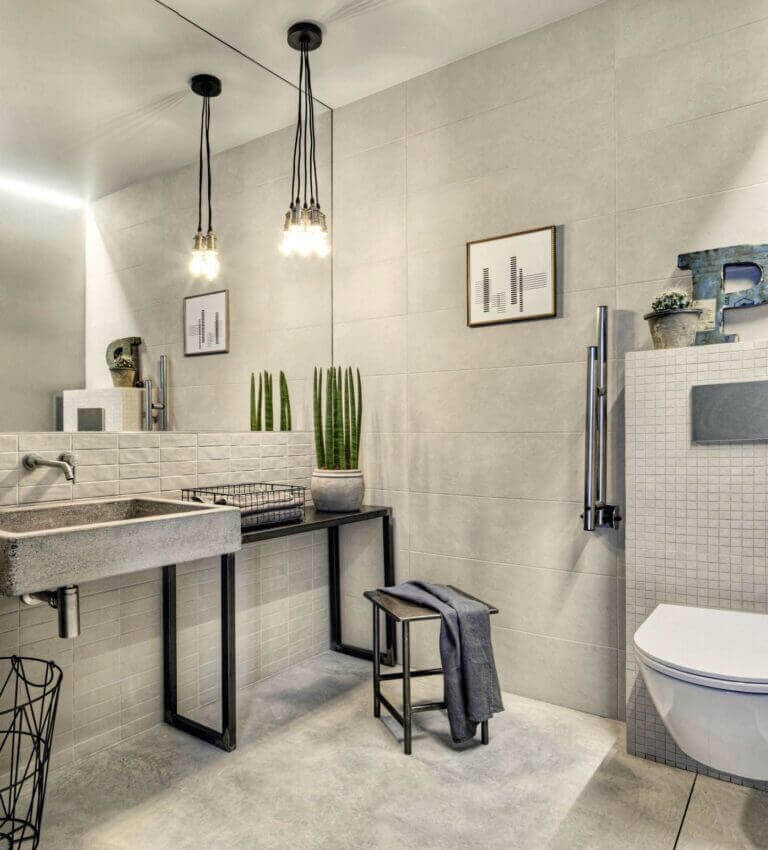 Hình ảnh: Style đơn giản, tinh tế - Thiết kế phòng tắm khách sạn