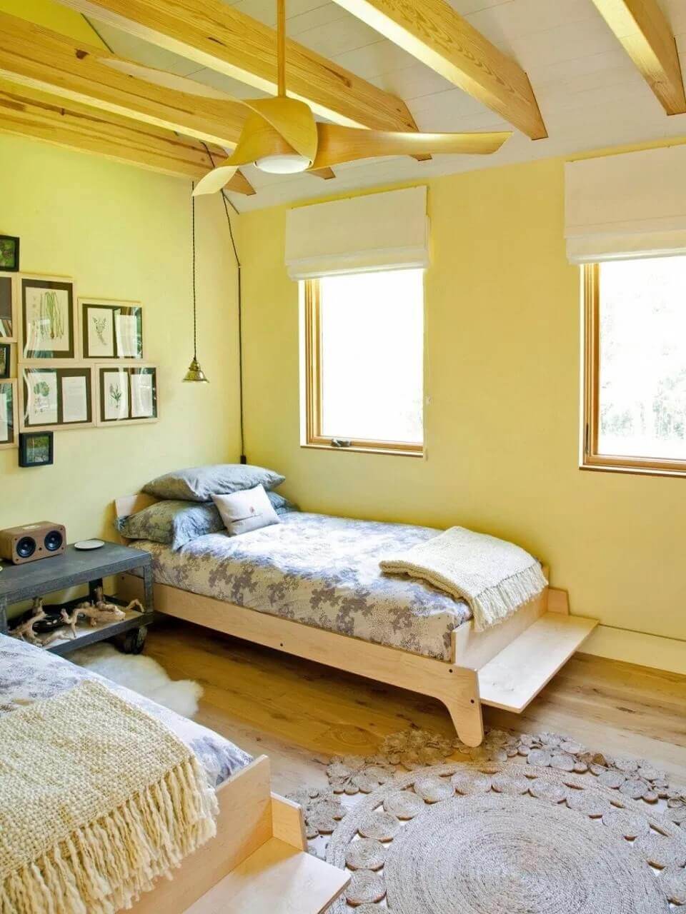 Hình ảnh: Thiết kế nội thất phòng ngủ khách sạn mini với tone màu vàng