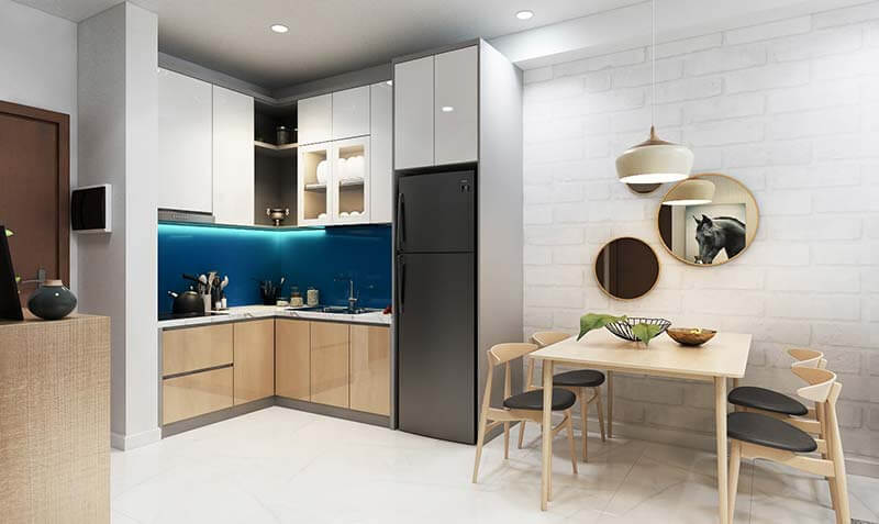 Hình ảnh: Thiết kế nội thất chung cư nhỏ 50m2 cho không gian bếp